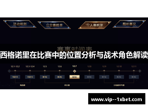 西格诺里在比赛中的位置分析与战术角色解读