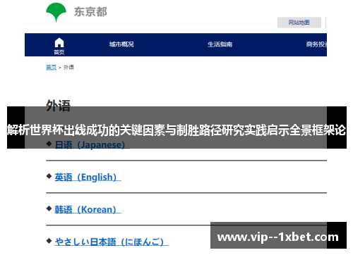 解析世界杯出线成功的关键因素与制胜路径研究实践启示全景框架论
